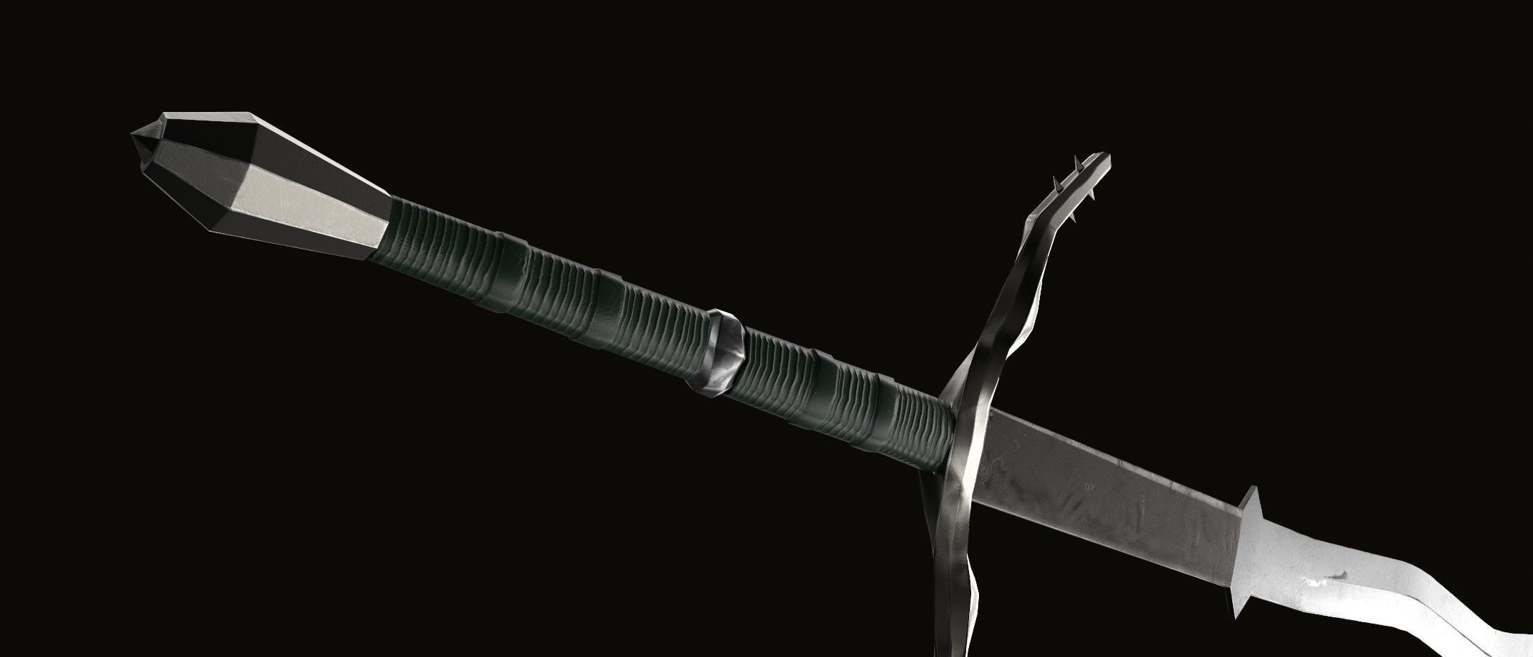 3D Model Flamberg Sword Low-poly 3D model_5