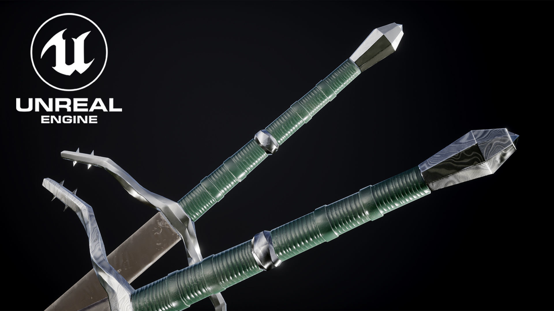 3D Model Flamberg Sword Low-poly 3D model_13