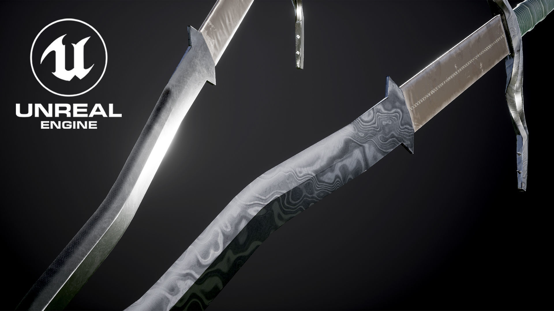 3D Model Flamberg Sword Low-poly 3D model_14