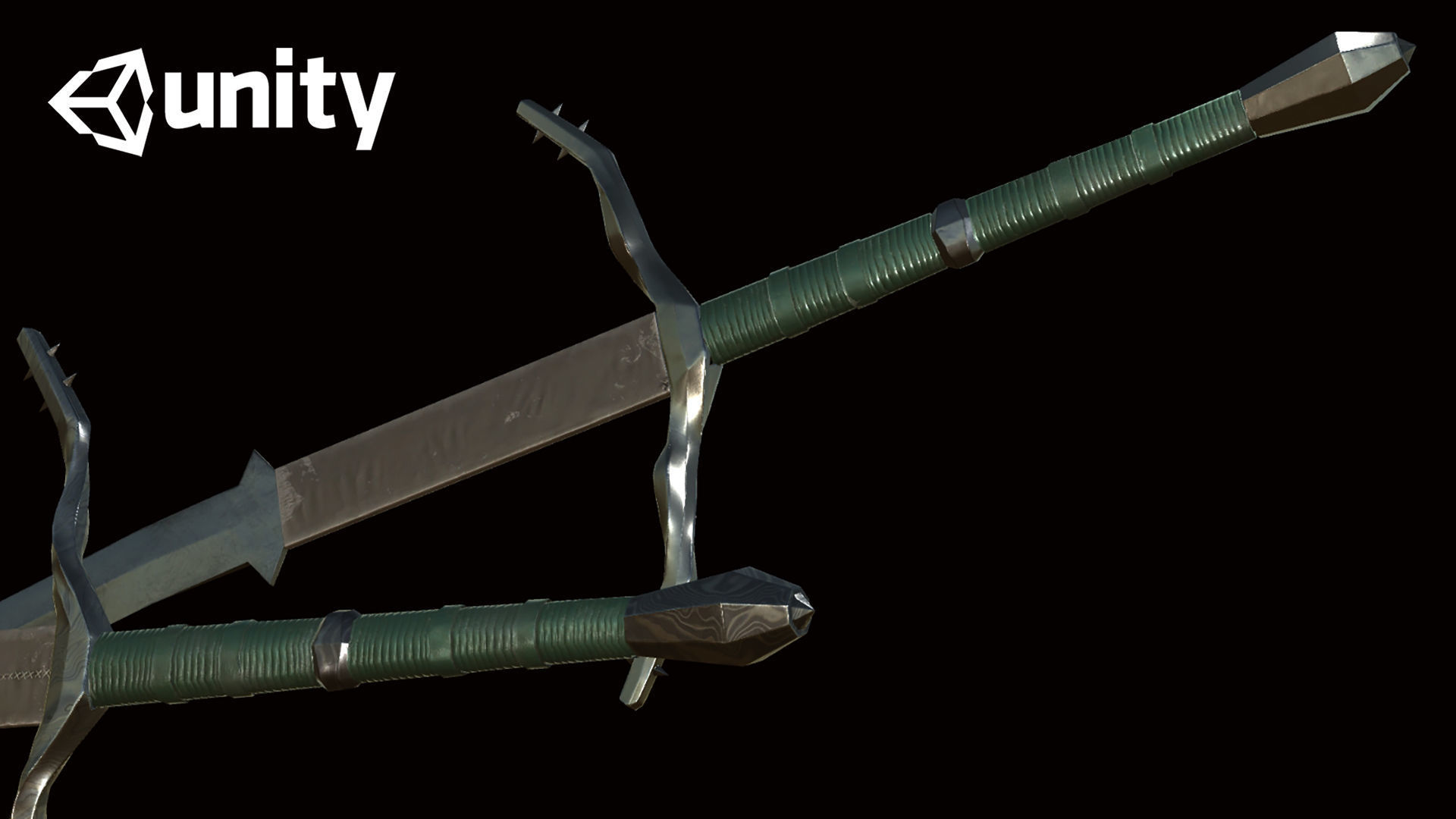 3D Model Flamberg Sword Low-poly 3D model_19