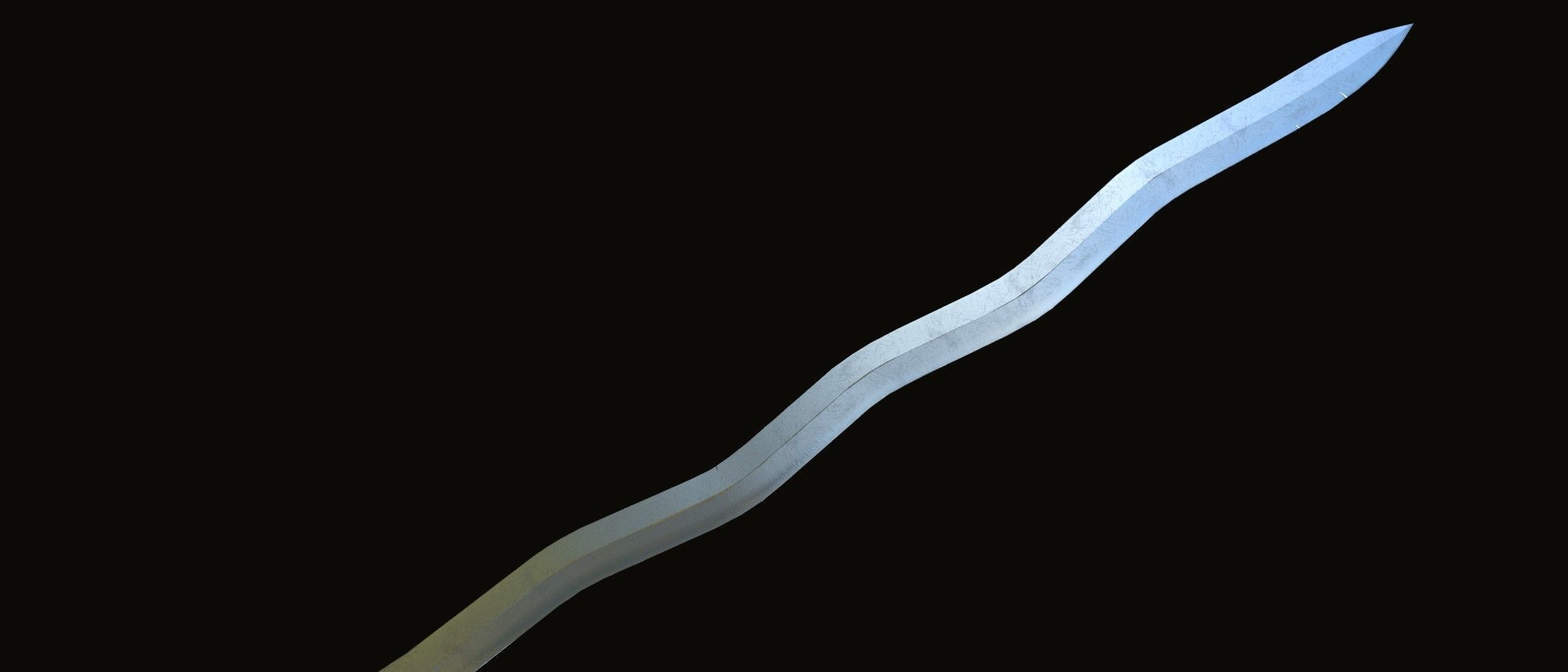 3D Model Flamberg Sword Low-poly 3D model_9