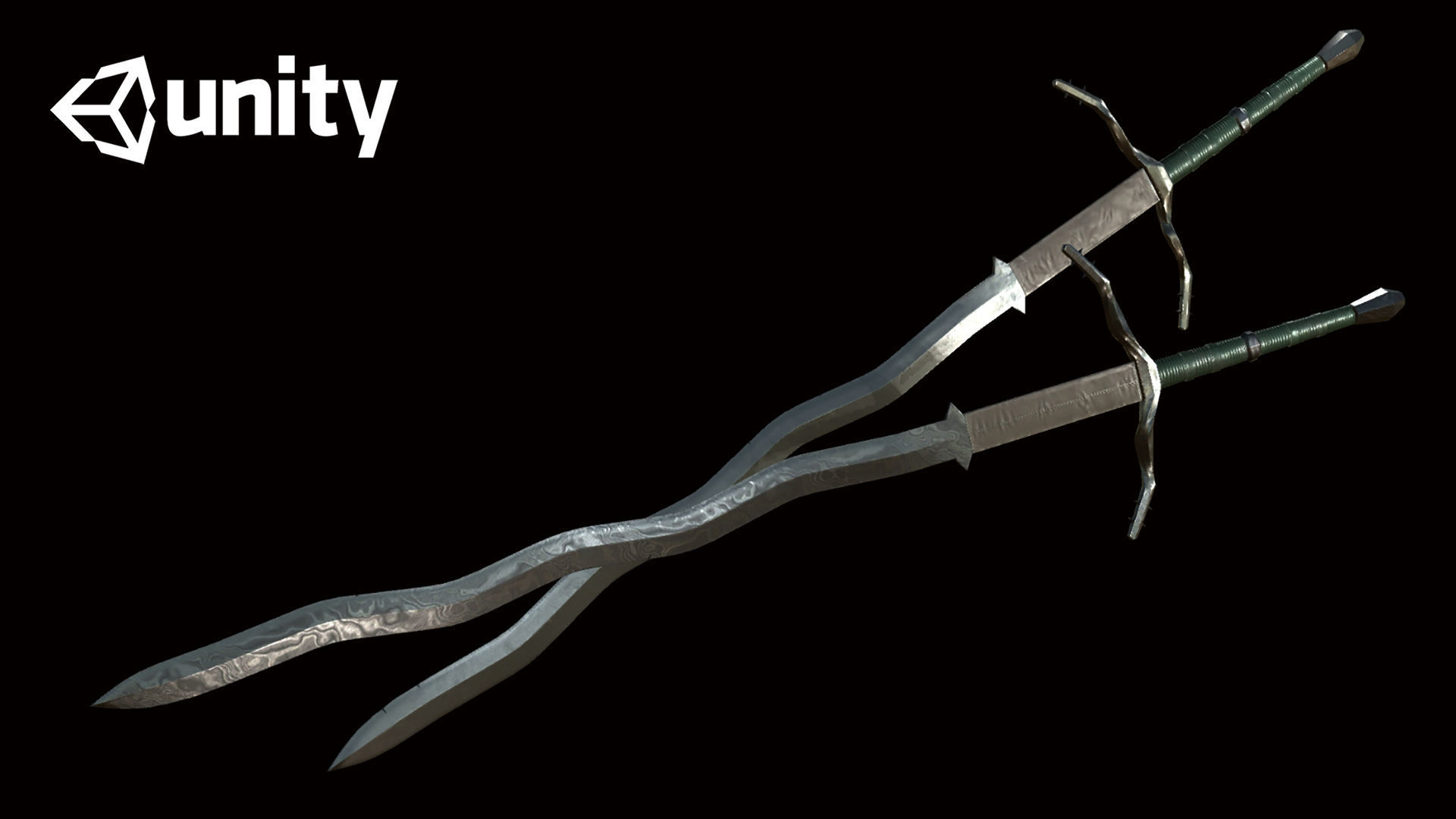 3D Model Flamberg Sword Low-poly 3D model_16