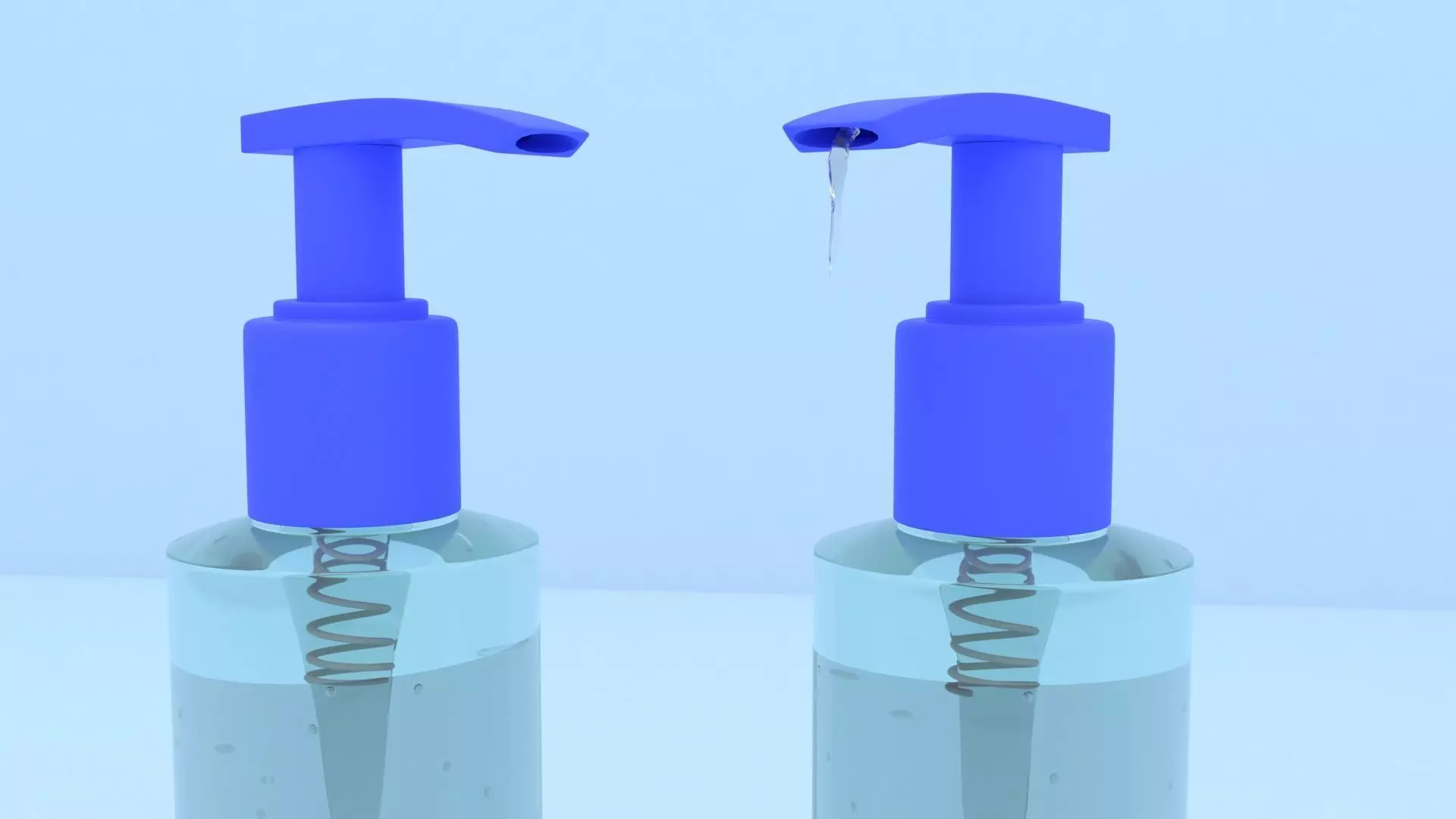 SANITIZER PUMP BOTTLE 3D model