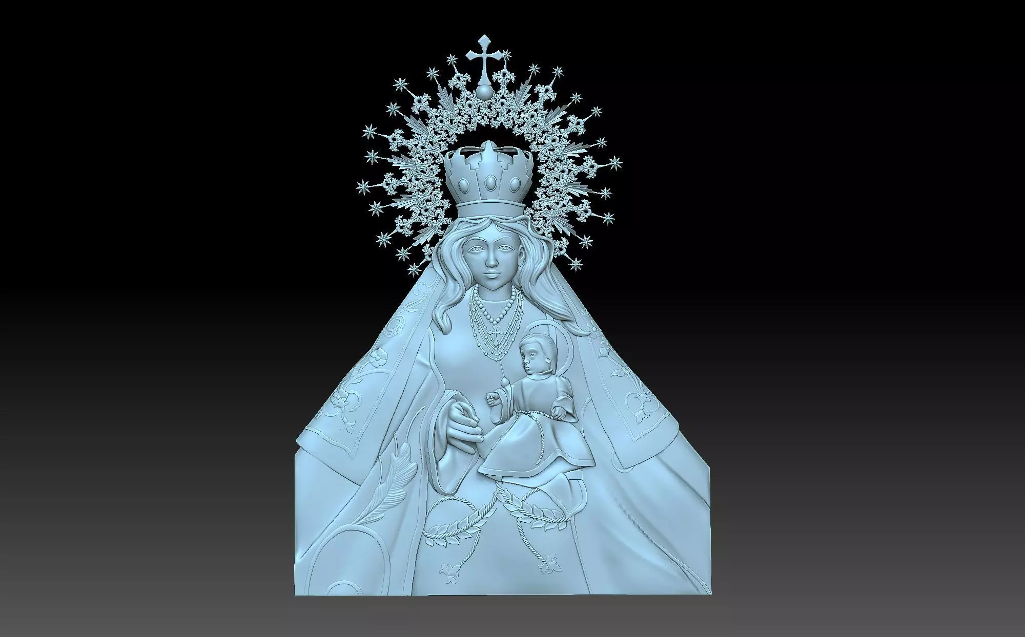 Virgen de la Merced 3D print model