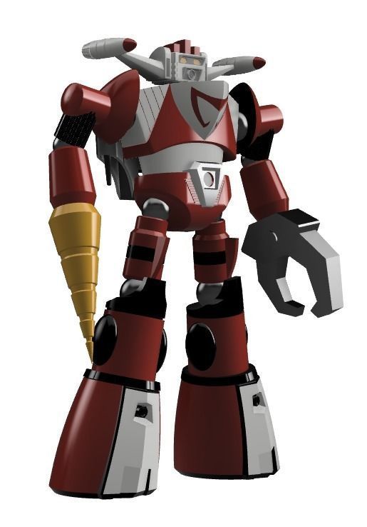 Chojin Sentai Baratakku Superhuman Squadron Barattack stl obj 3D print model_2