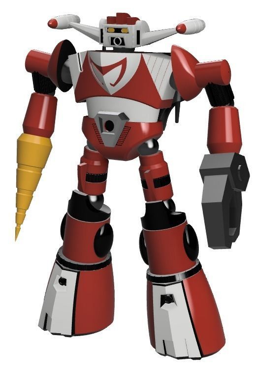 Chojin Sentai Baratakku Superhuman Squadron Barattack stl obj 3D print model_1