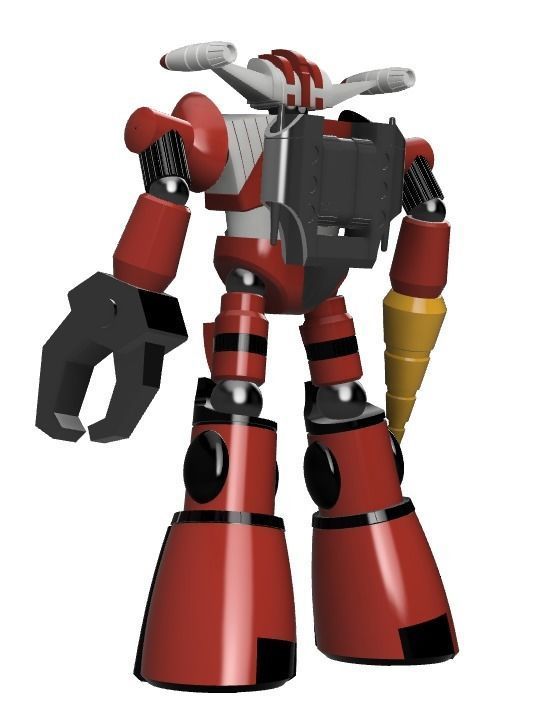 Chojin Sentai Baratakku Superhuman Squadron Barattack stl obj 3D print model_3