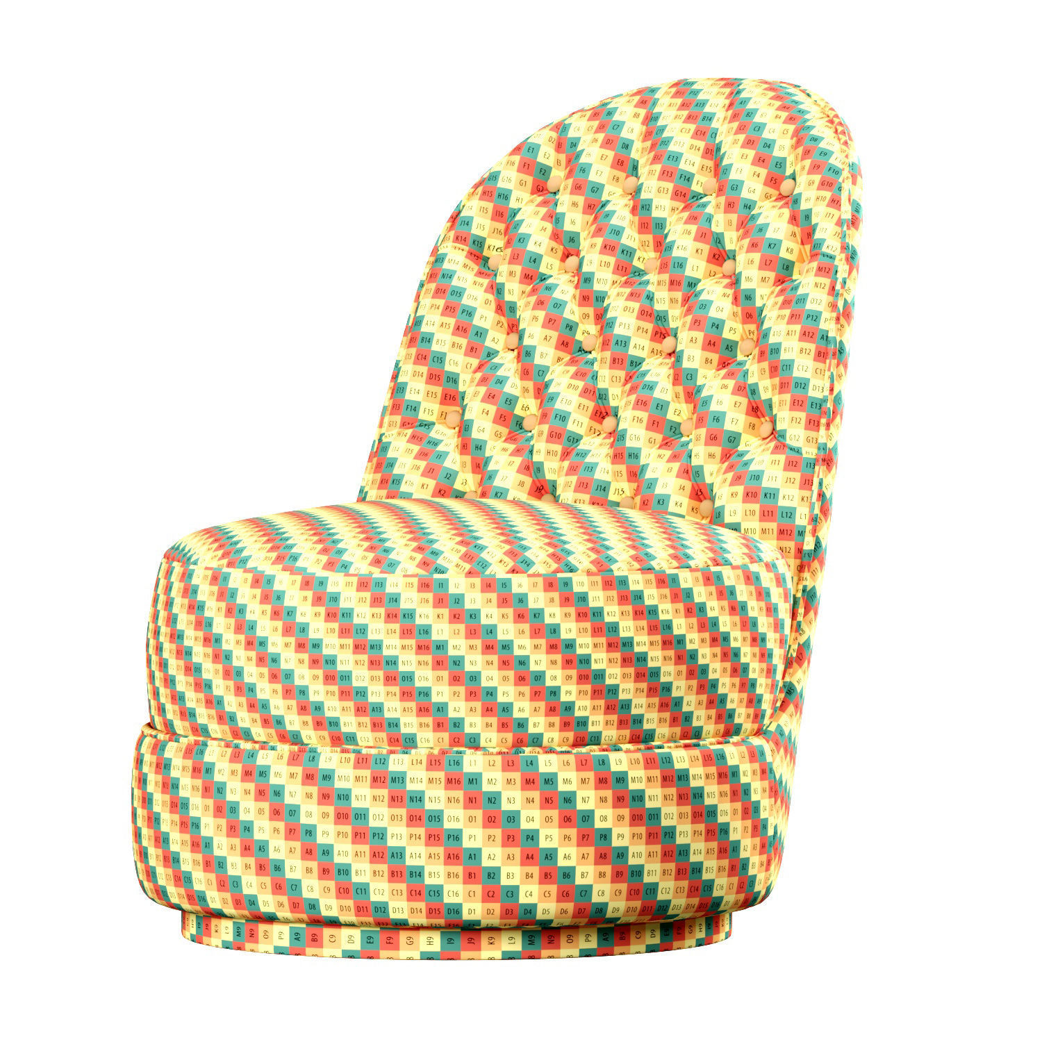 Leila Opera Contemporary Armchair 3D model_4