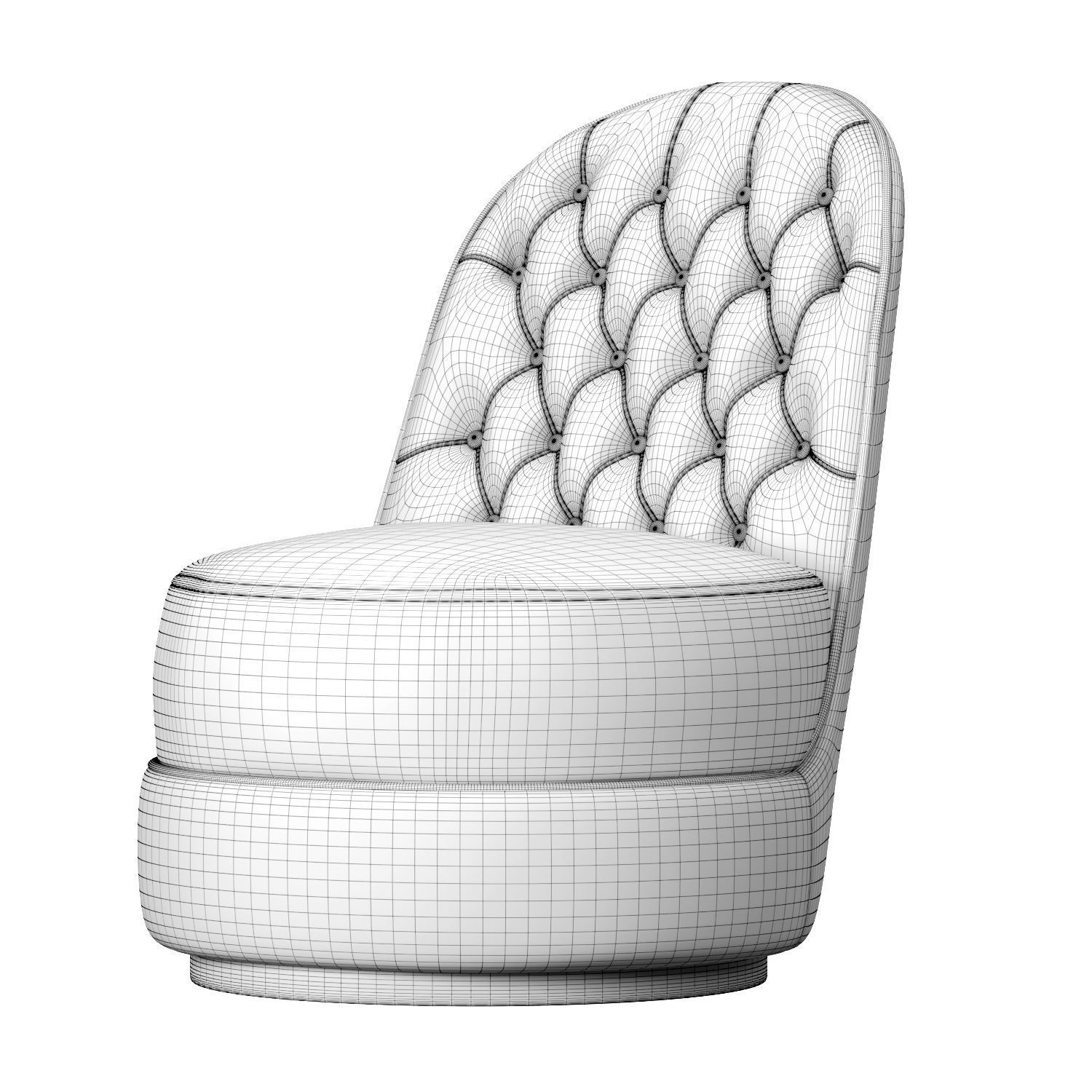 Leila Opera Contemporary Armchair 3D model_5