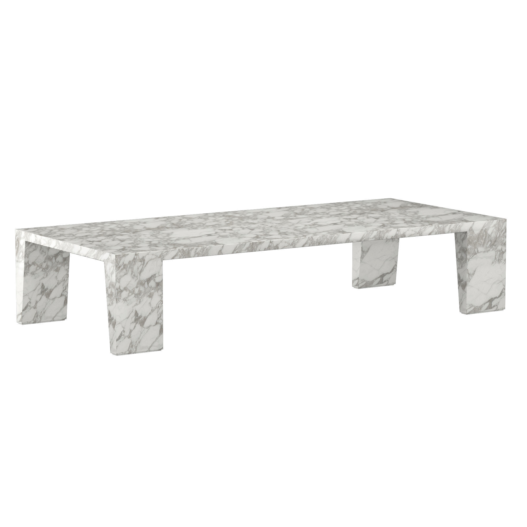 WYETH ITALIAN TRAVERTINE COFFEE TABLE 3D model_3