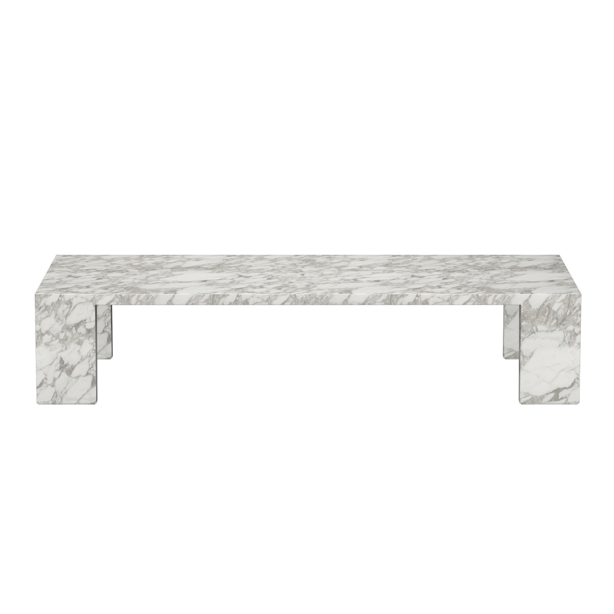WYETH ITALIAN TRAVERTINE COFFEE TABLE 3D model_4