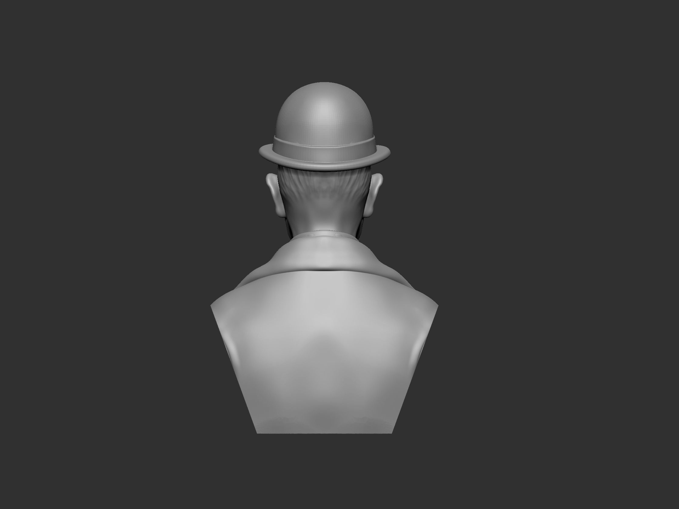 Laurel and Hardy Bust 3D print model_12