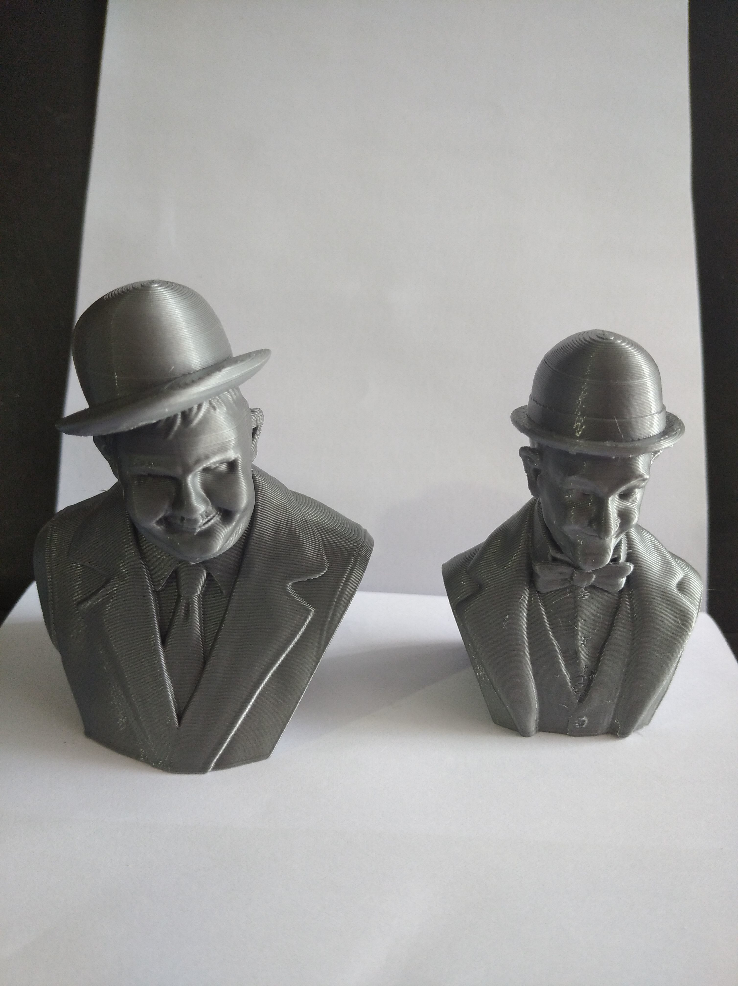 Laurel and Hardy Bust 3D print model_13