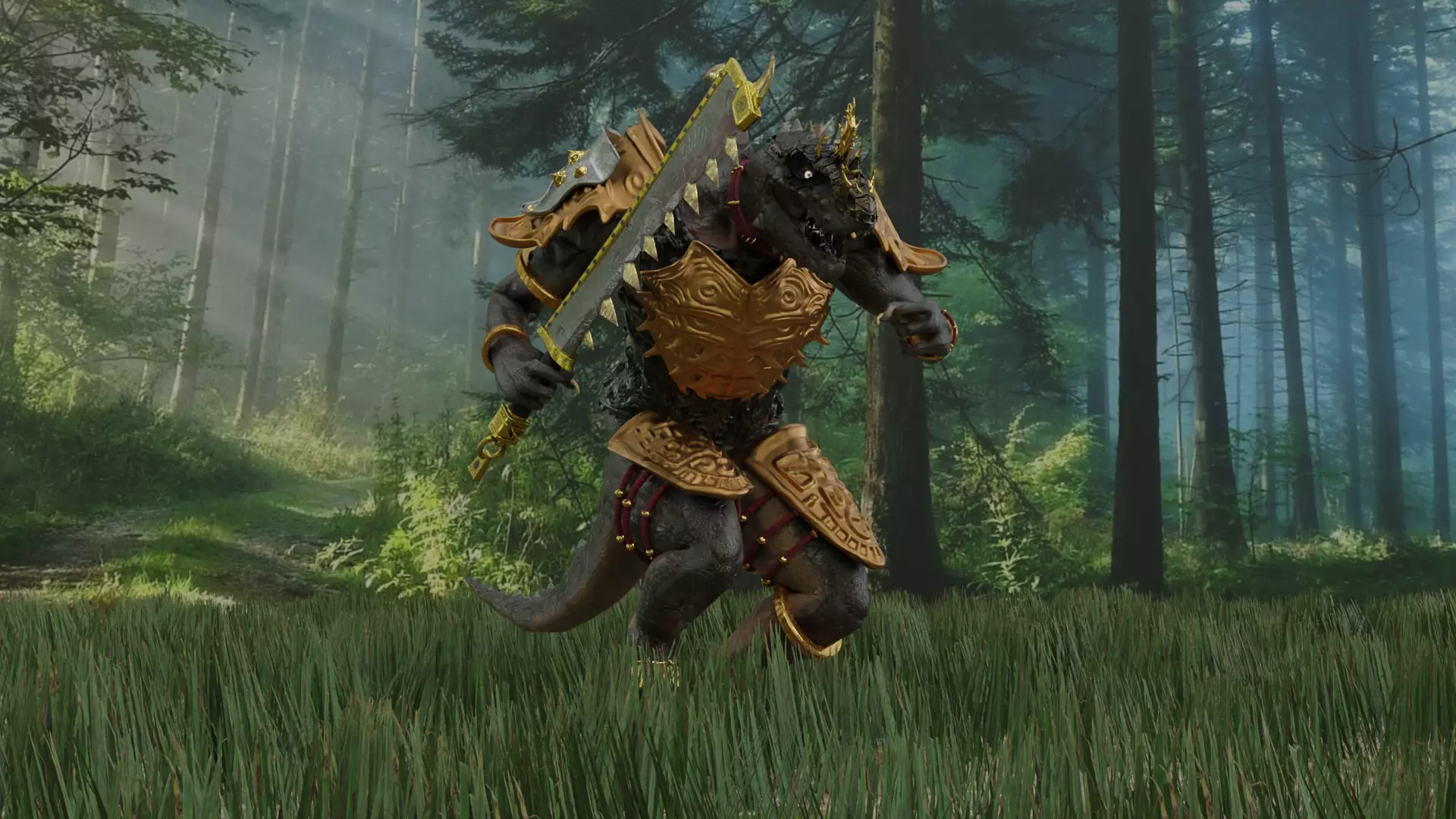 3D Lizardman Prince Model Free 3D model_0