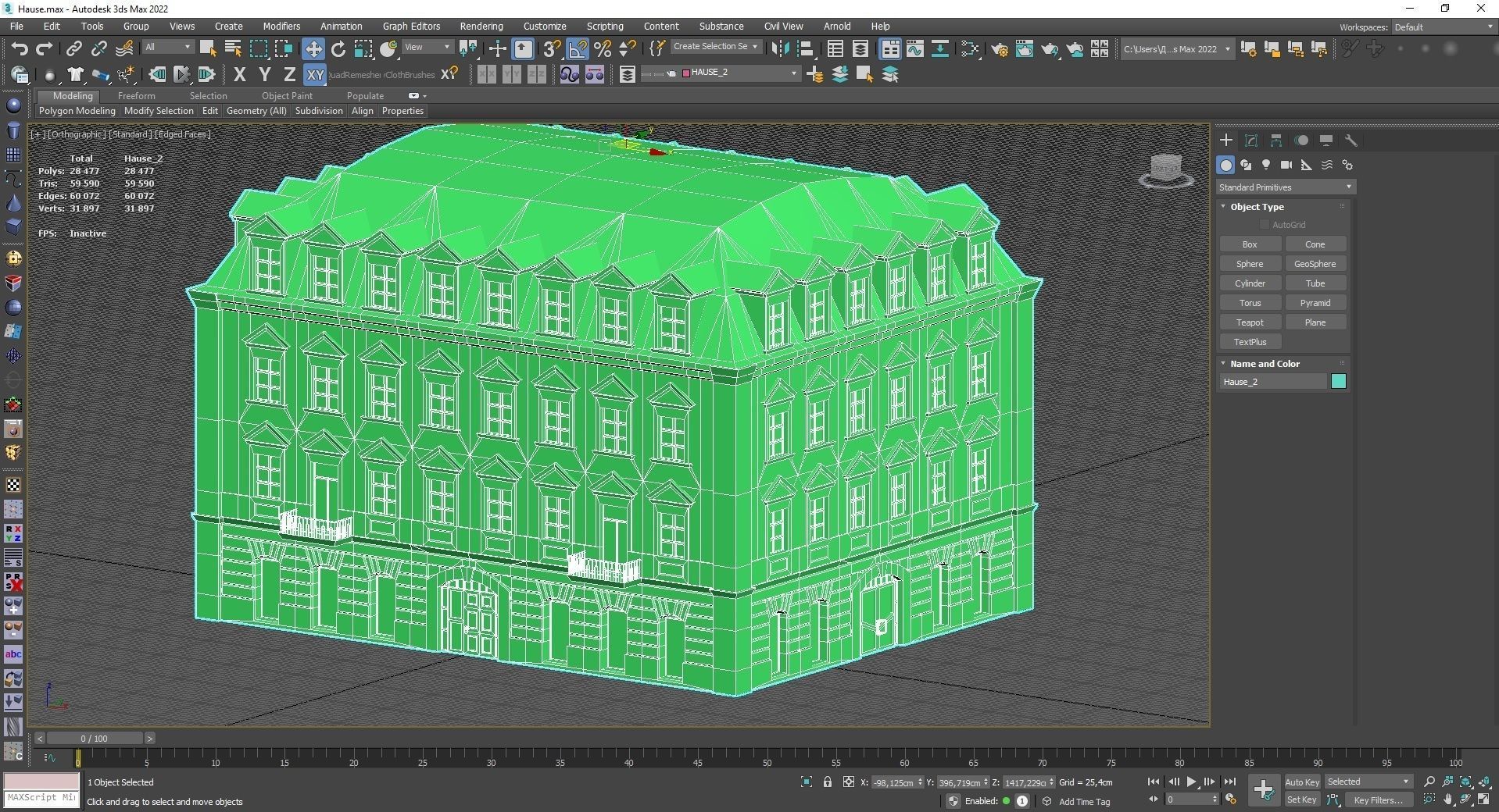 Low Poly PBR City House VR Free low-poly 3D model_11
