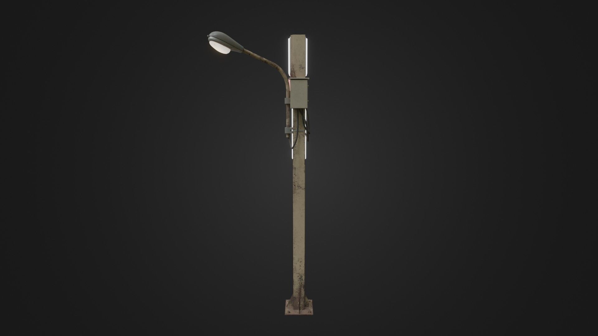 Street Light 26 Low-poly 3D model_30