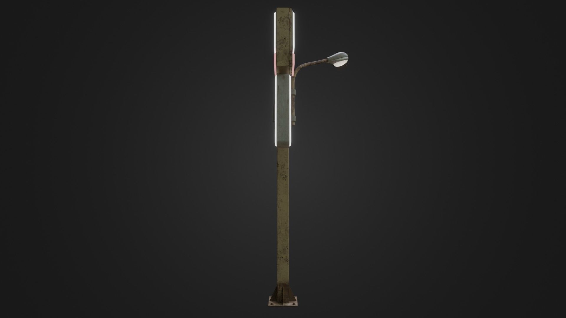 Street Light 26 Low-poly 3D model_11
