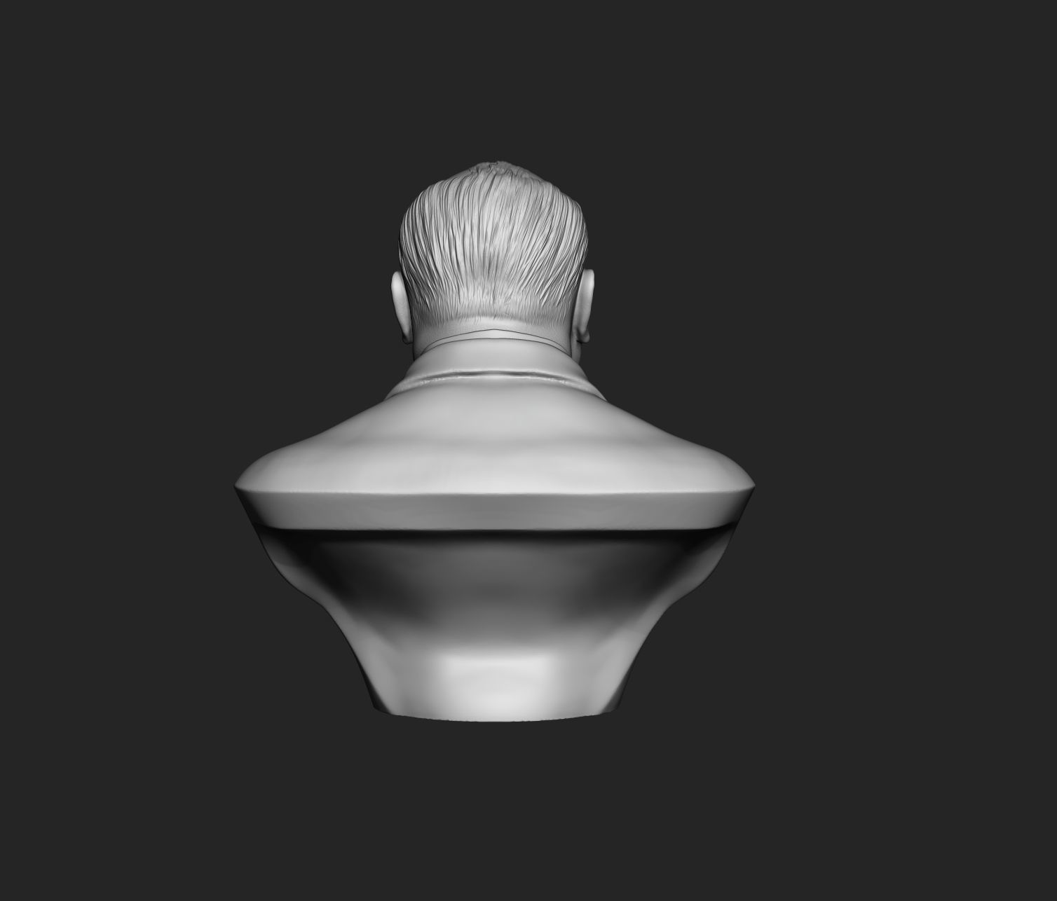 Alfred Hitchcock bust sculpture 3D print model_8
