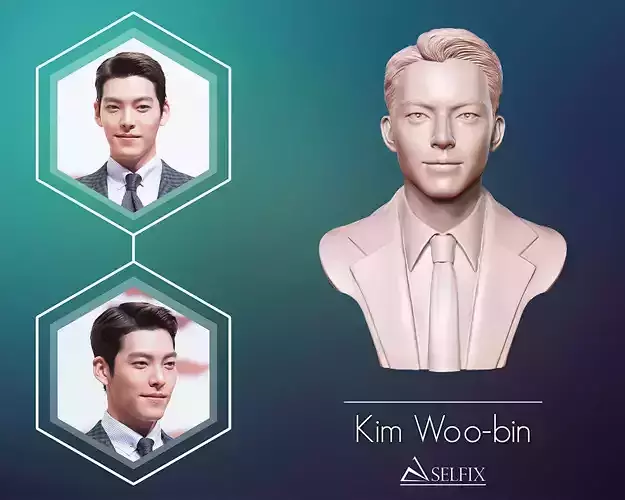Kim Woo-bin portrait 3D print model