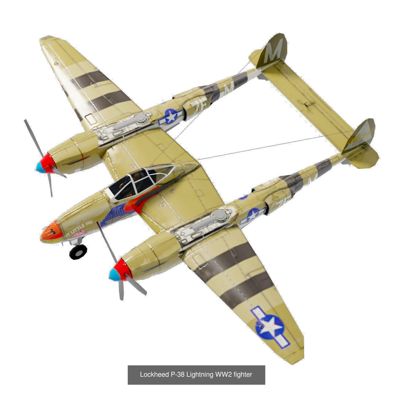World War 2 aircraft set - 21 planes 3D Model Collection_12