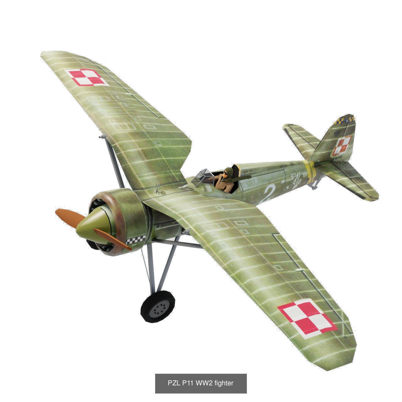 World War 2 aircraft set - 21 planes 3D Model Collection_11