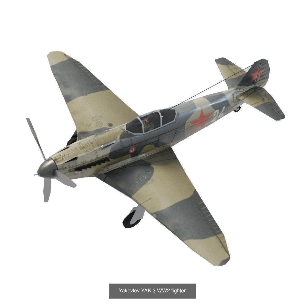 World War 2 aircraft set - 21 planes 3D Model Collection_13