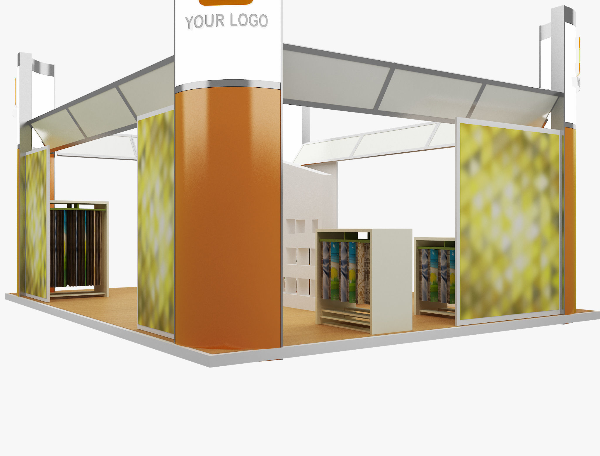 Booth Exhibition Stand a491 3D model_10