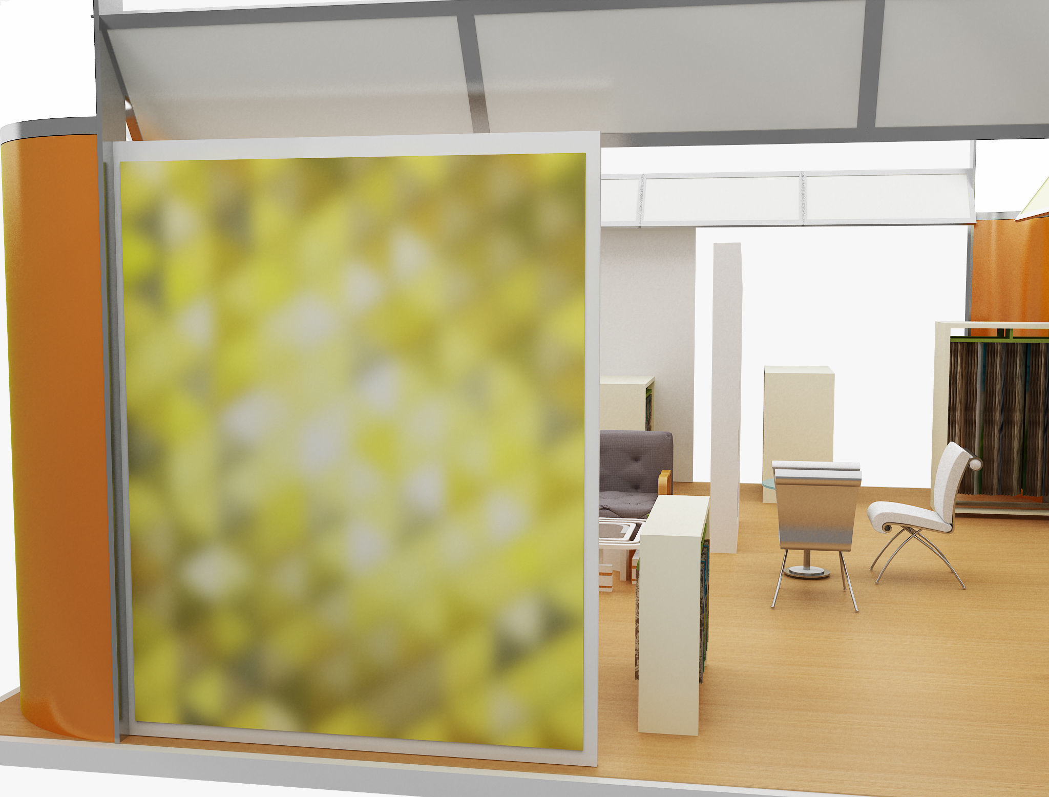 Booth Exhibition Stand a491 3D model_8