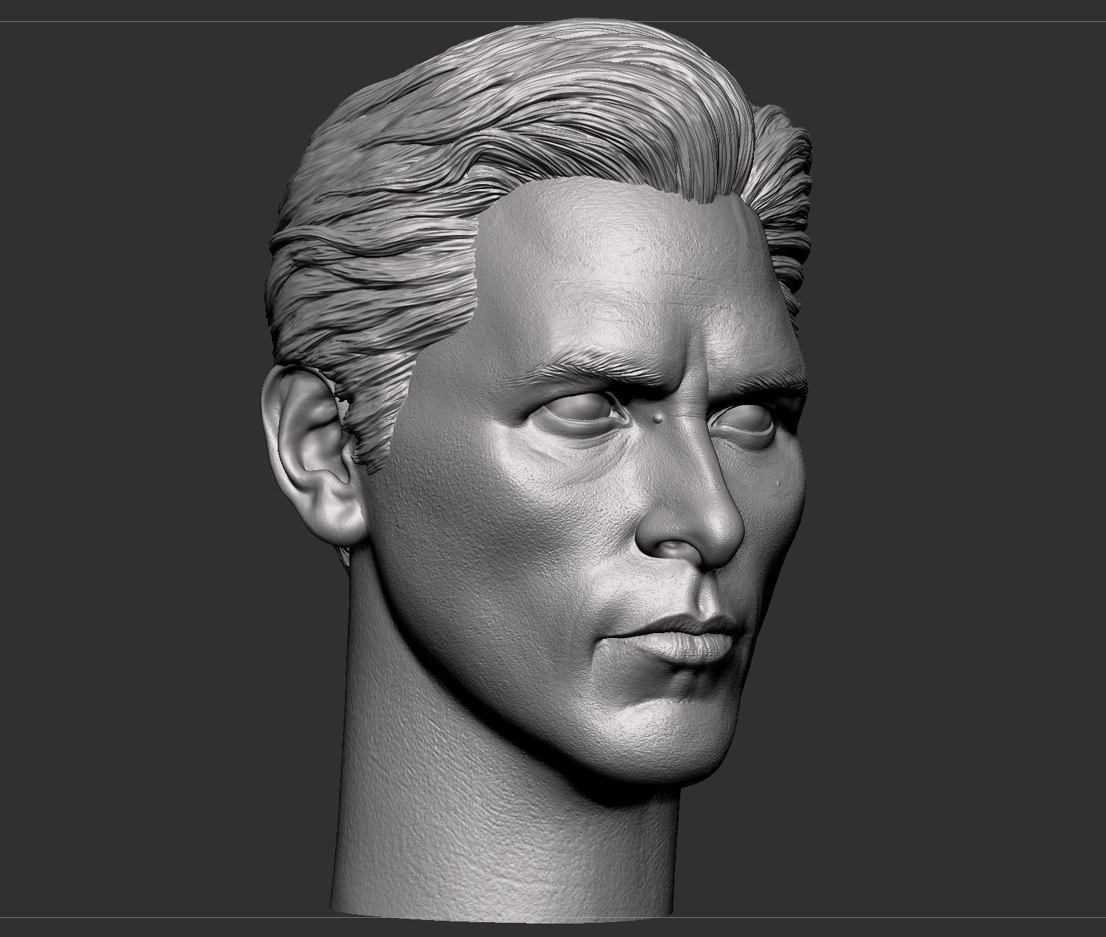Christian Bale- Bruce Wayne Head 3D print model_13