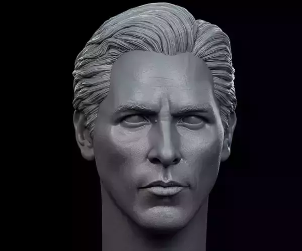 Christian Bale- Bruce Wayne Head 3D print model