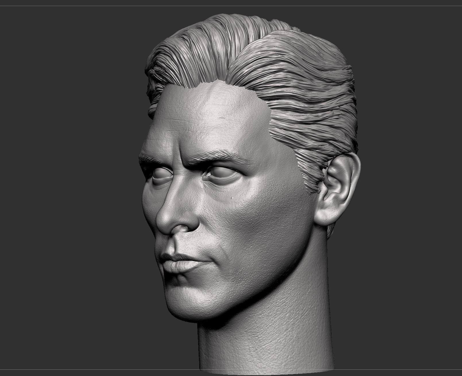 Christian Bale- Bruce Wayne Head 3D print model_11