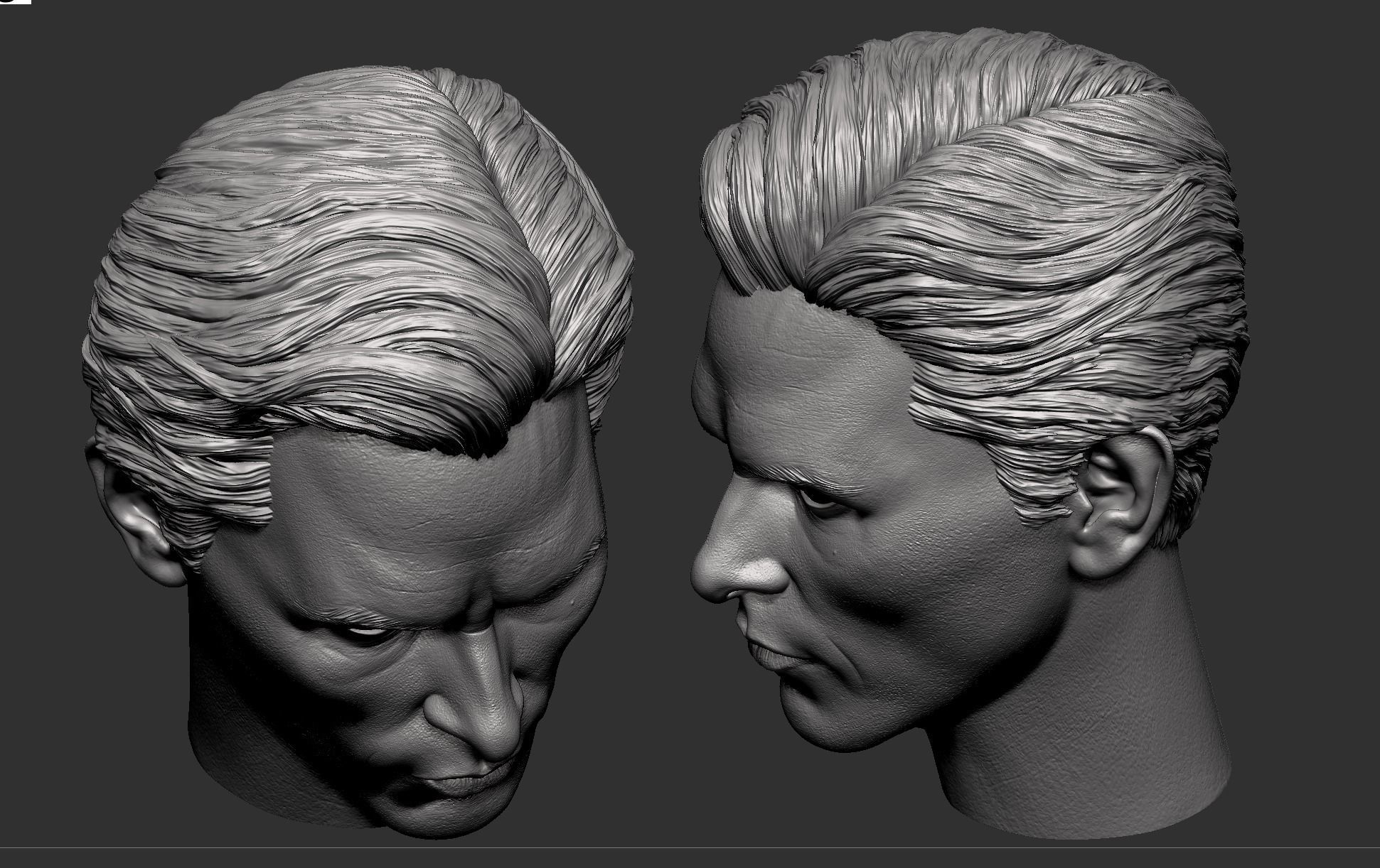 Christian Bale- Bruce Wayne Head 3D print model_9