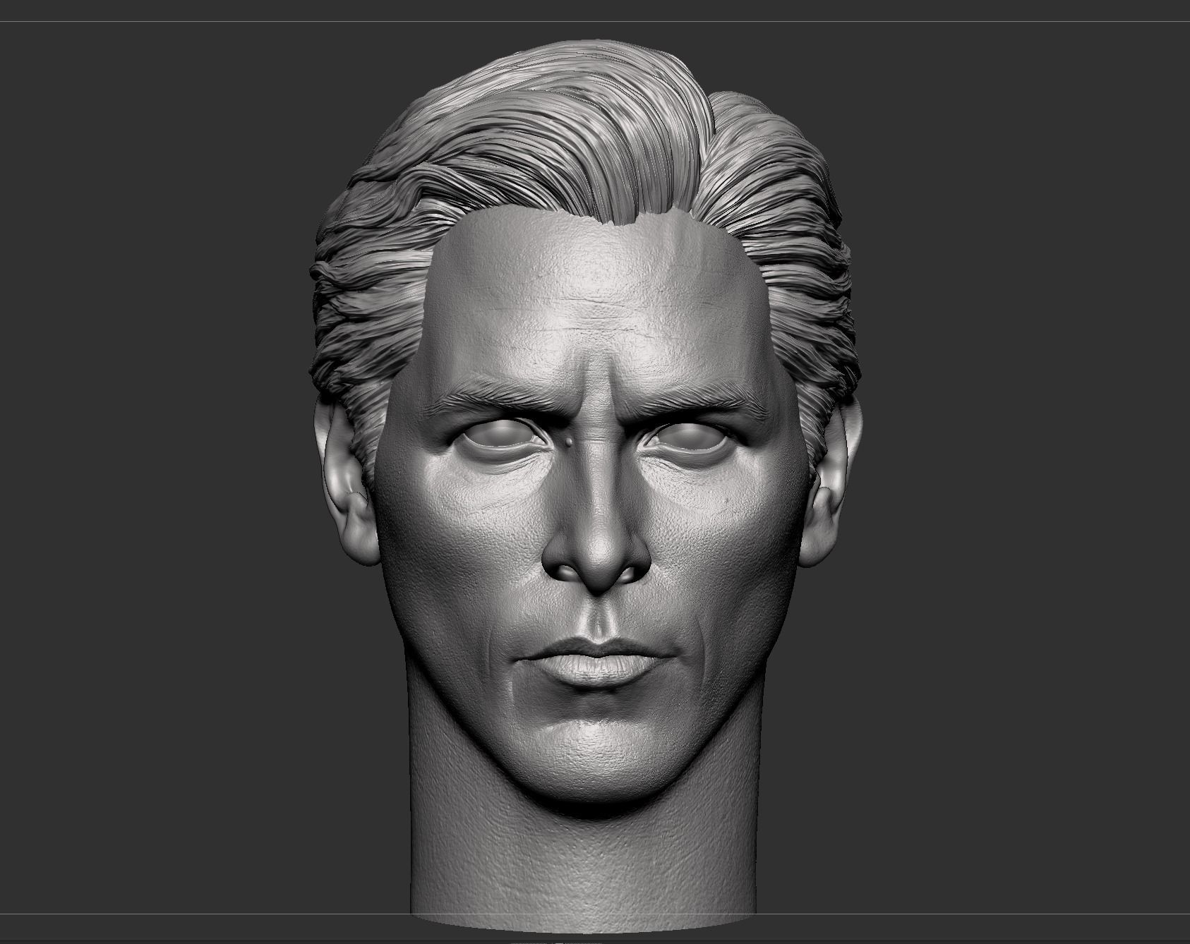 Christian Bale- Bruce Wayne Head 3D print model_10