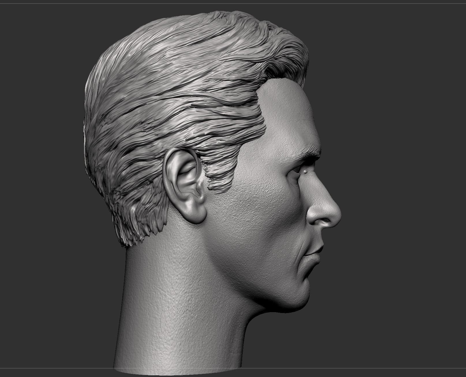 Christian Bale- Bruce Wayne Head 3D print model_14