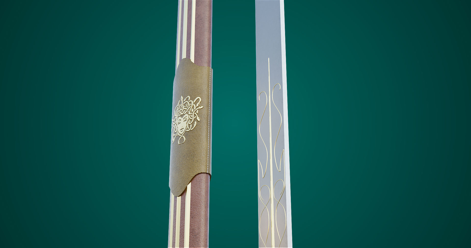 Fantasy Sword 06 Game-Ready PBR Unity UE V-Ray Textures Included Low-poly 3D model_28
