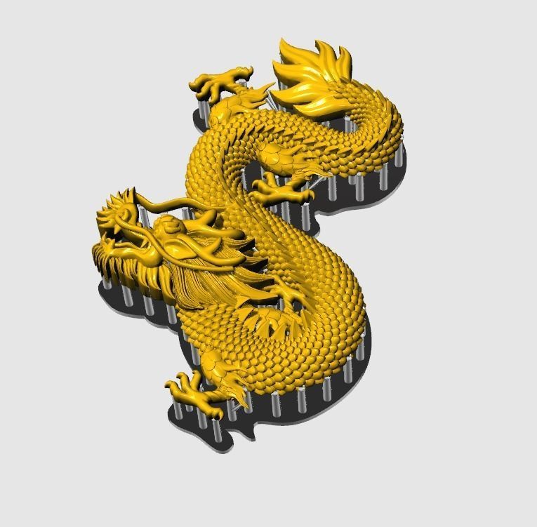   China dragon 2 3D print model_10