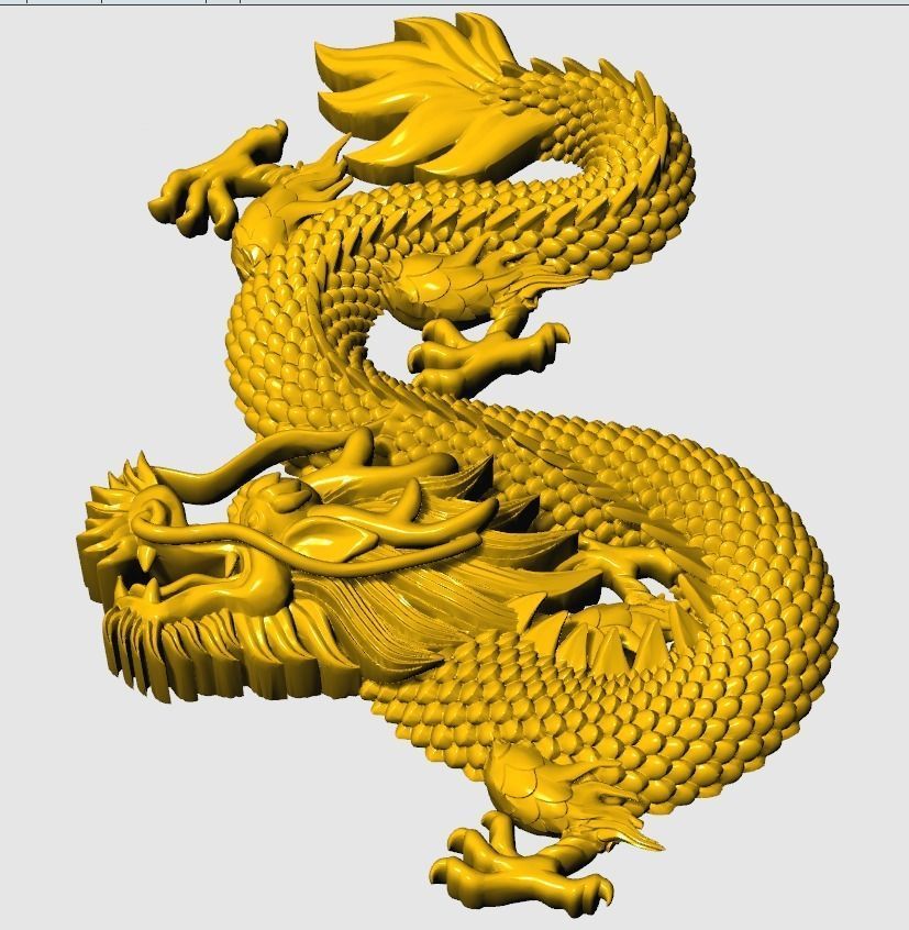   China dragon 2 3D print model_4