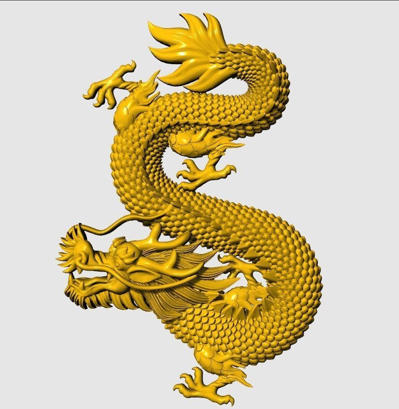   China dragon 2 3D print model_3