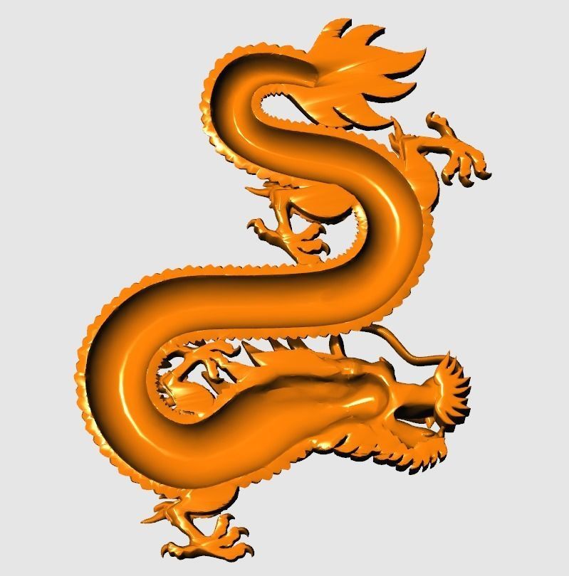   China dragon 2 3D print model_9