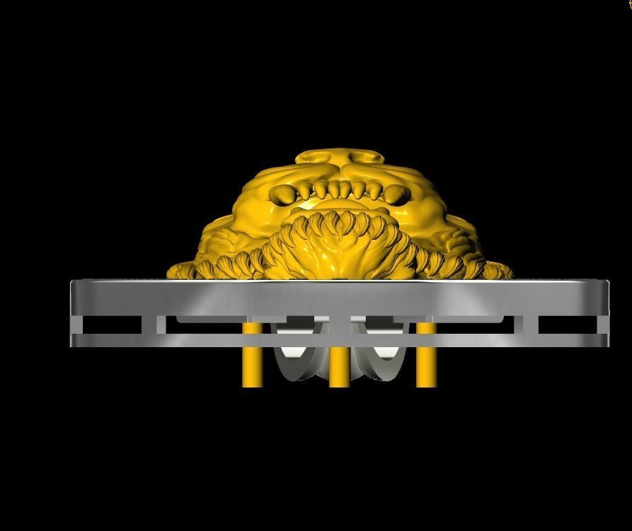 Jewelry Pendant Tiger  3D print model_7