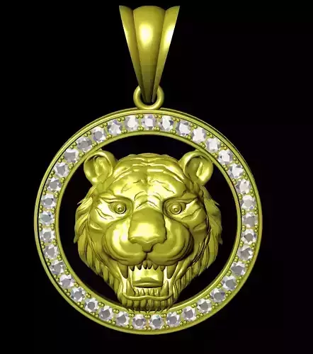 Jewelry Pendant Tiger 