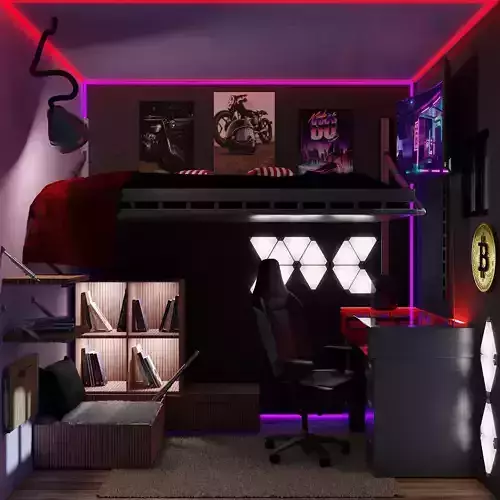 game room interior  3D model