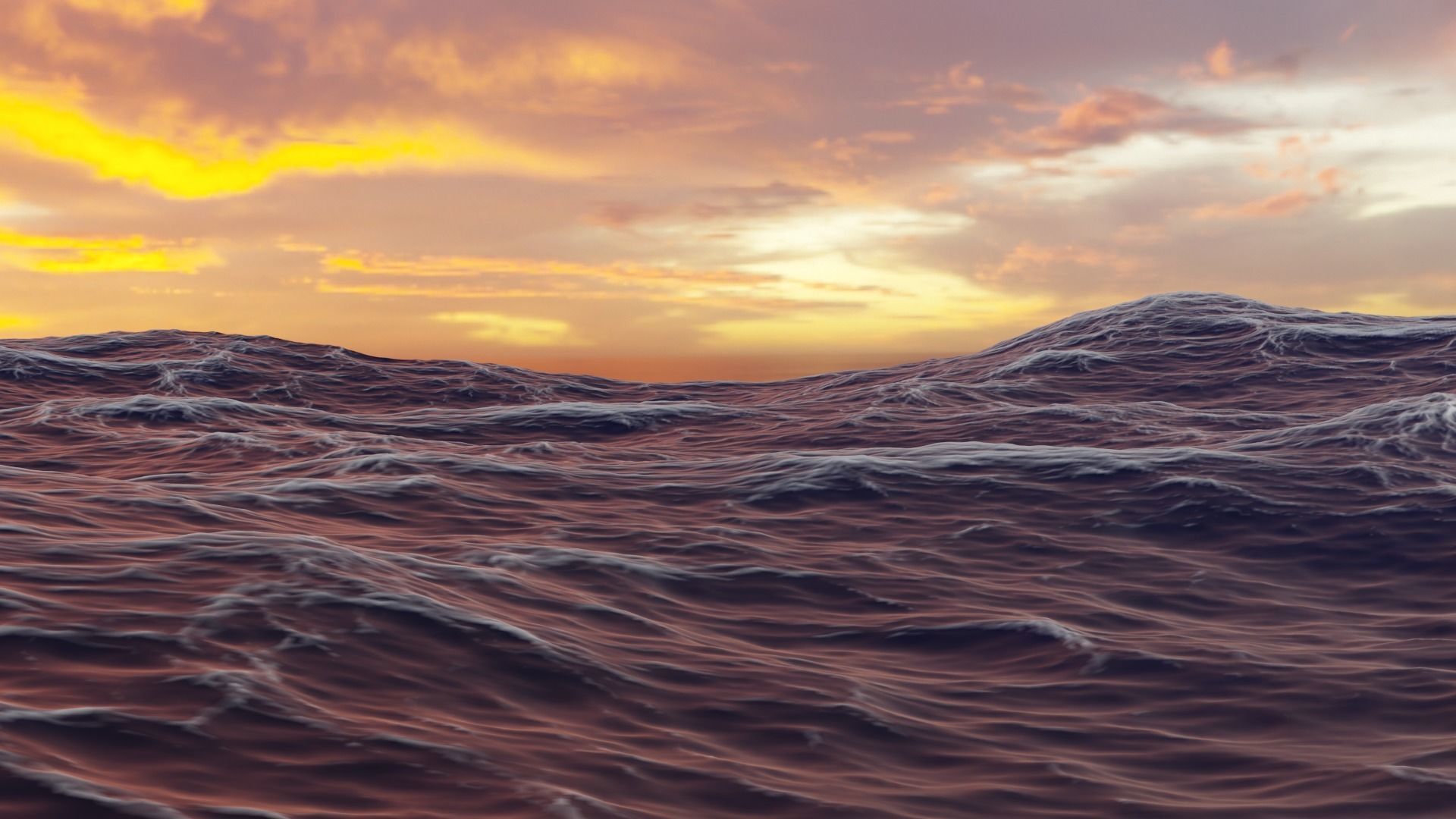 Free Ocean scene Free 3D model_1