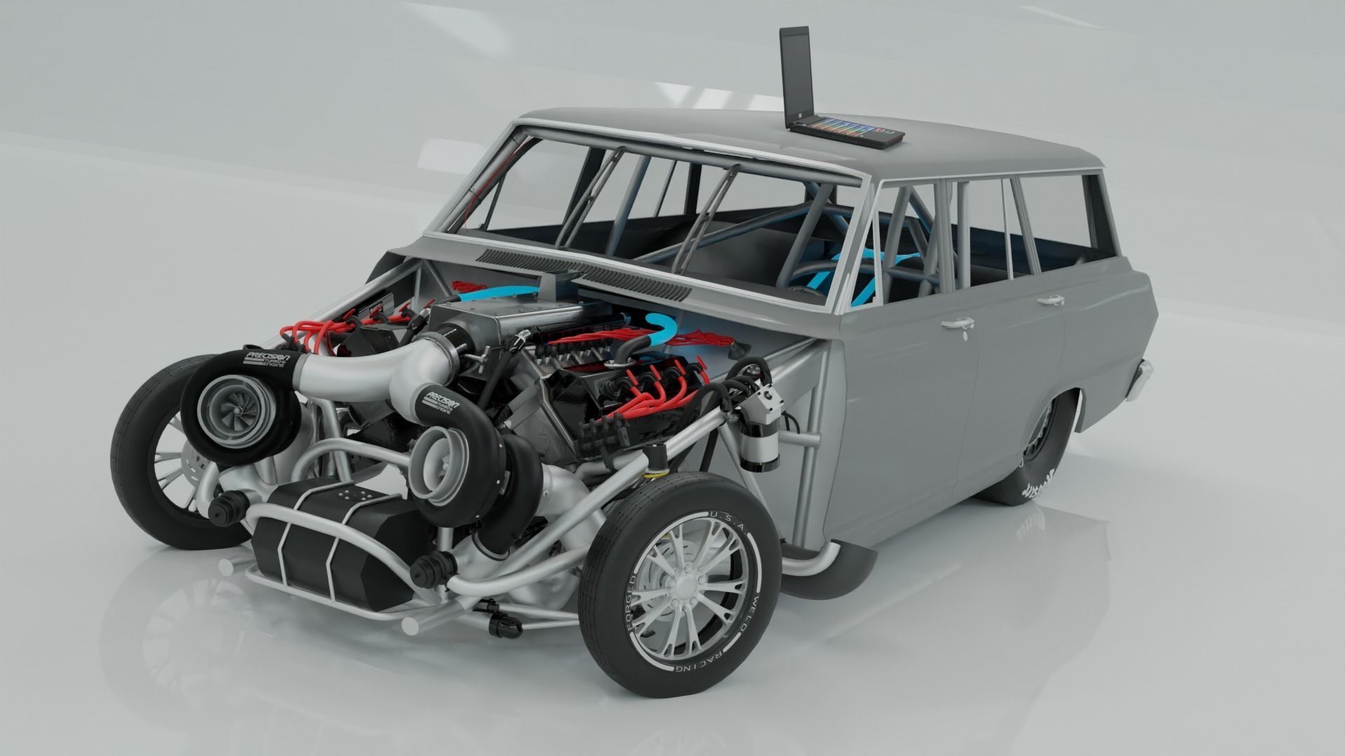 Drag Nova Wagon 3D model_6