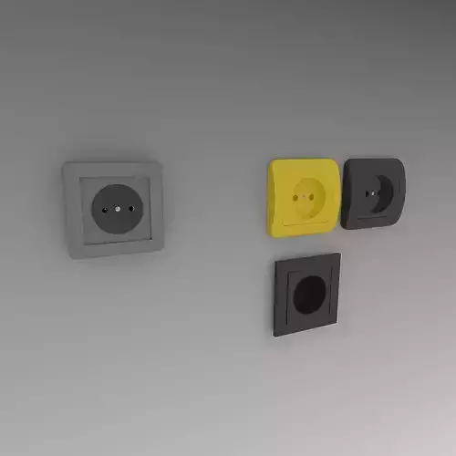 Sockets wall socket 3D model