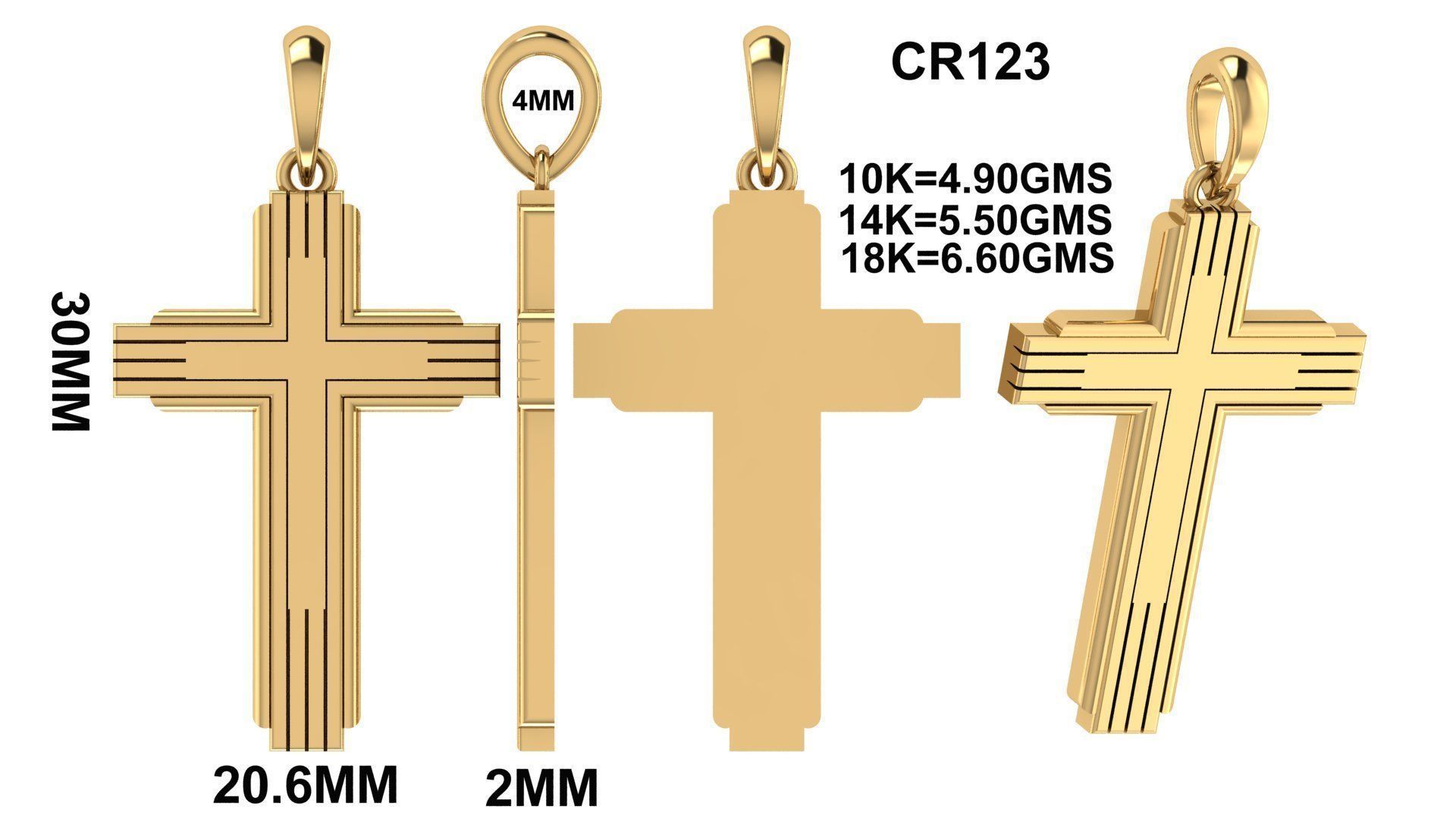CROSS PRNDANT CR123 3D print model_6