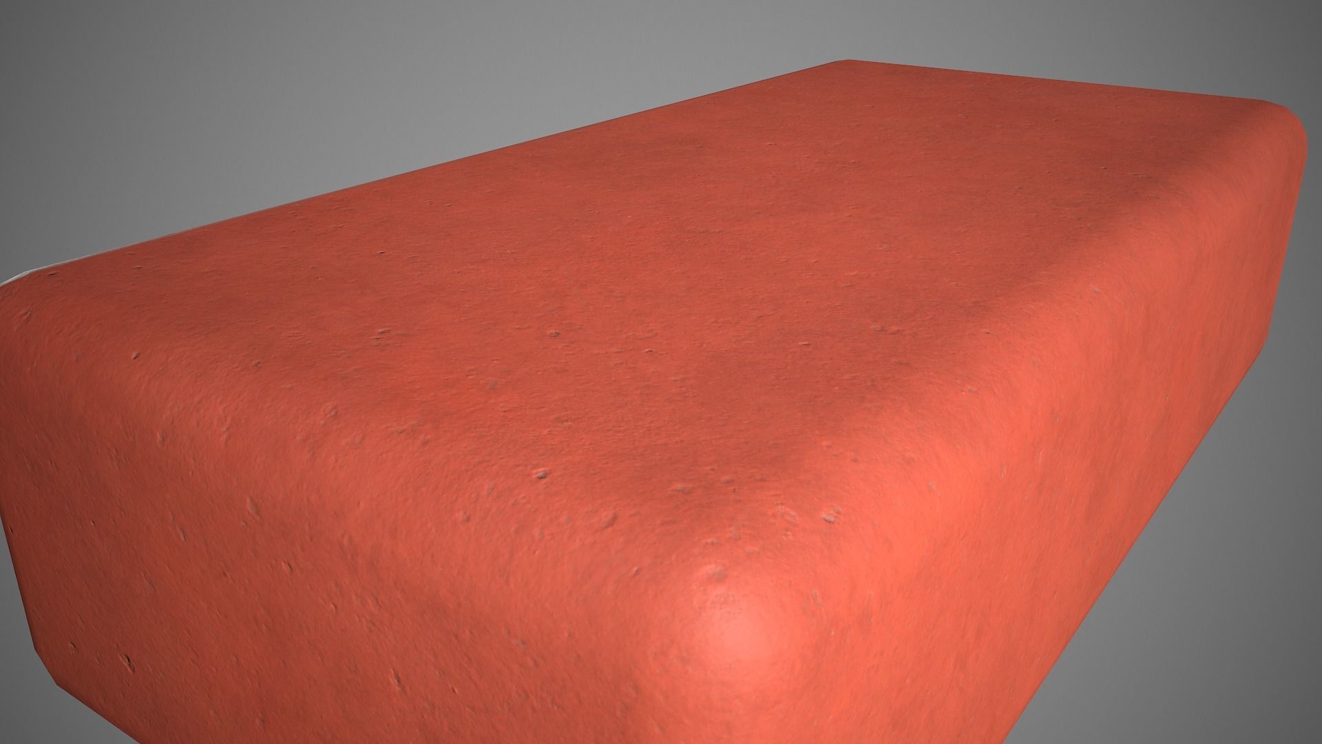 Clay Brick Low-poly 3D model_7