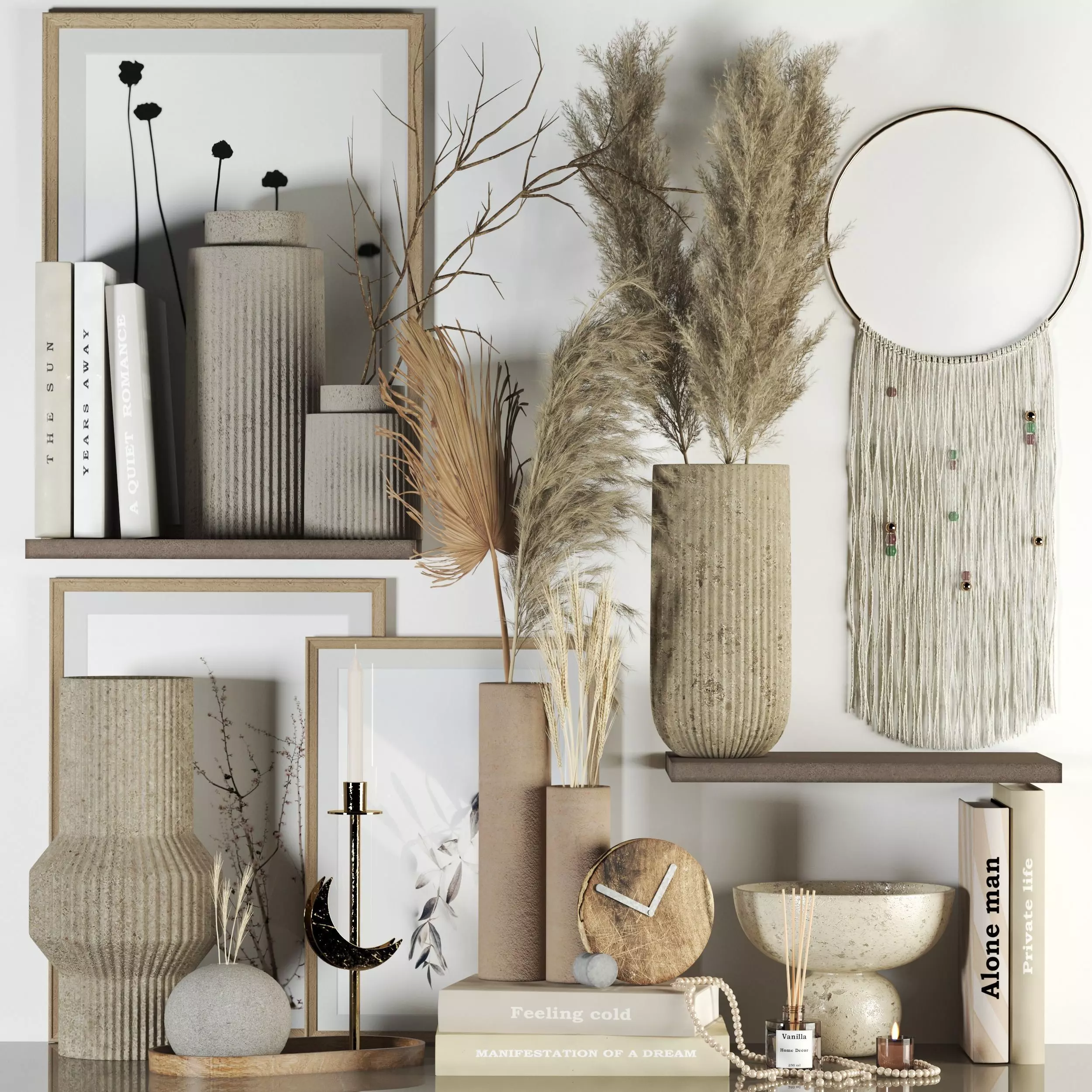 decorative set 01 3D model_0
