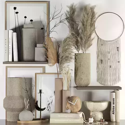 decorative set 01 3D model