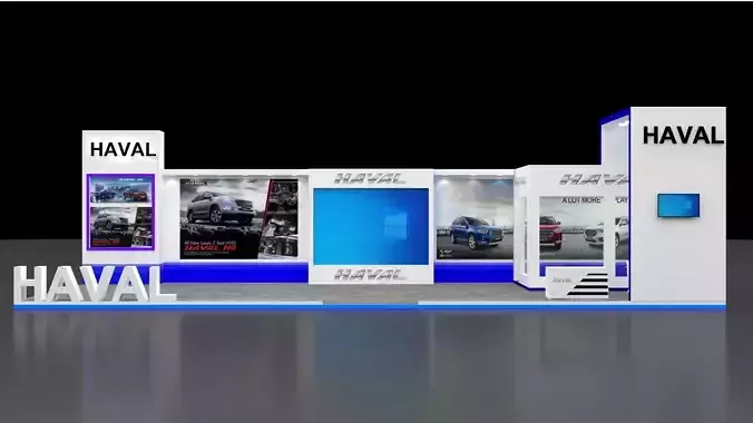 3d Car Exhibiton stall